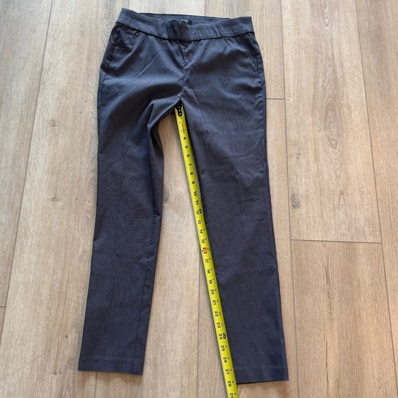 Jones New York Gray Micro Plaid Pull on Stretch Career Trousers Women’s 8 EUC - Picture 9 of 10